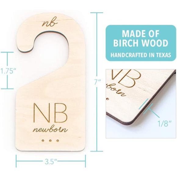 Baby Closet Size Divider Baby Closet Organizer (Set of 7) - Picture 4 of 6